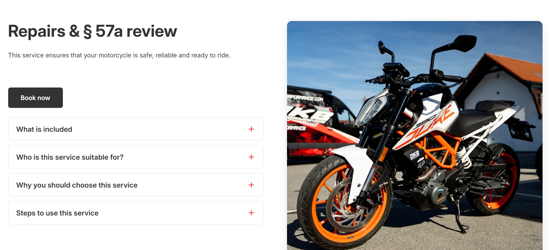 Bike repair and performance case study