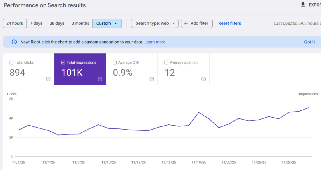 SEO result 1